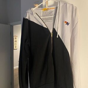 Aviator Nation Black and White Hoodie